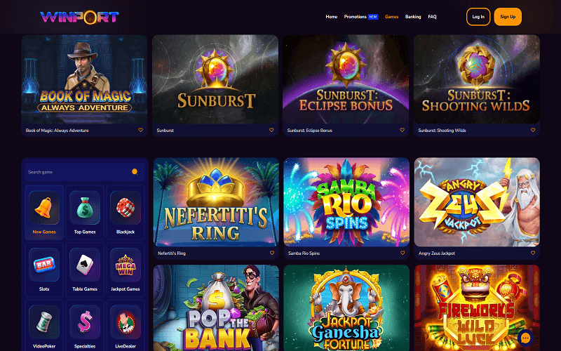 WinPort Casino Games