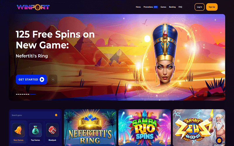 WinPort Casino Home Page