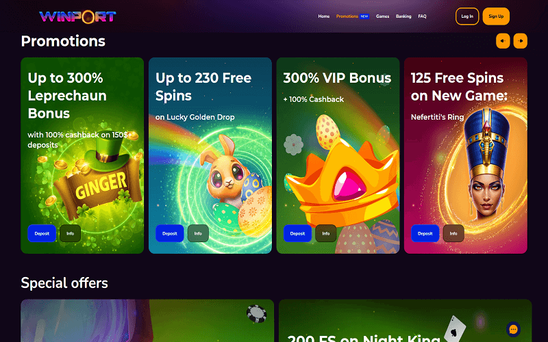 WinPort Casino Promotions