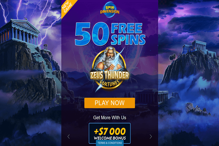 Spin Dimension Casino - Zeus Thunder Fortunes